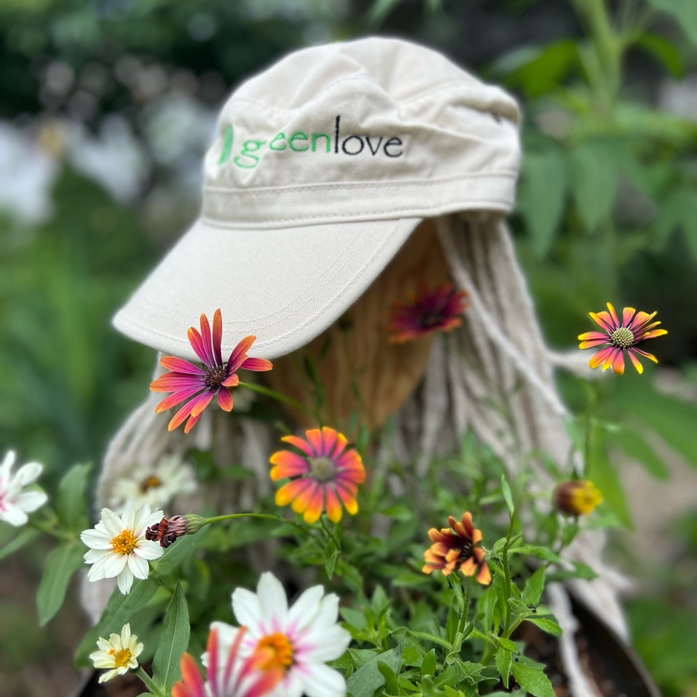 Original design, organic cotton flat top baseball cap
